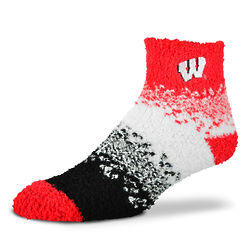 Lady's Wisconsin Badgers Marquee Sleepsoft Socks