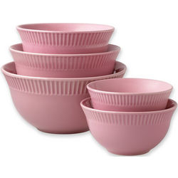 Pink Mixing Bowls Set