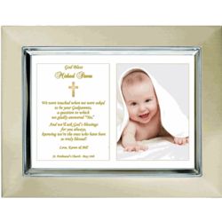 Personalized Godchild Baptism Poem and Picture Frame