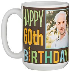 Custom Photo How Time Flies Birthday Mug