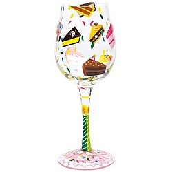 Birthday Cake Wine Glass