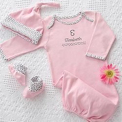 Personalized Welcome Home Baby Gift Set for Girls