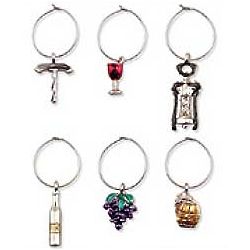 Wine Glass Themed Charms