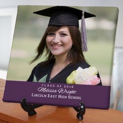 Graduate's Personalized Message and Digital Photo Canvas Print