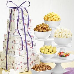 Happy Hare Tower 5 Tier Popcorn and Snacks Gift Tower