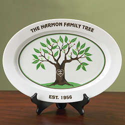 Personalized Family Tree Platter