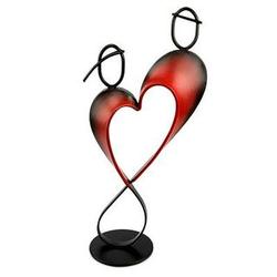 Lassos of Love Heart-Shaped Metal Sculpture