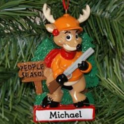People Season Hunting Deer Personalized Ornament
