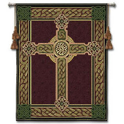 Celtic Cross and Knots Tapestry