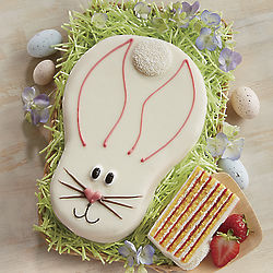 Bunny Cake with Butter Creme and Strawberry Shortcake