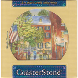 Boston Watercolor Coasterstone Coaster