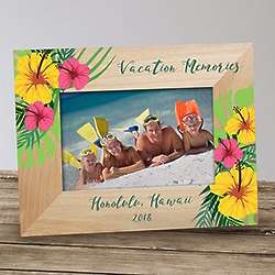 Personalized Hawaiian Vacation Photo Frame