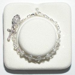 Crystal Baby Rosary Bracelet
