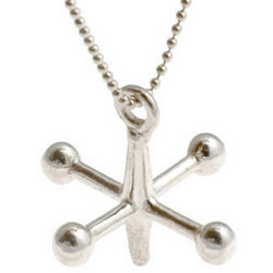 Sterling Silver Toy Jack Necklace