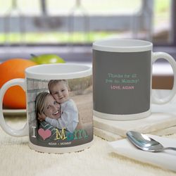 Personalized Love Mom Photo Mug