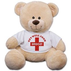 Personalized Get Well Soon Sherman Teddy Bear