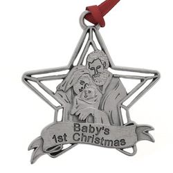 Baby's First Christmas Holy Family Ornament