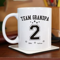 Personalized Team Dad or Grandpa Mug