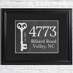 Our First Home Personalized Framed Art Print
