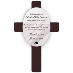 Personalized God's Love Memorial Cross