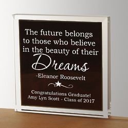 Graduate Inspirational Quote Paperweight