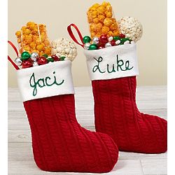 Personalized Mini Stockings Snack Set