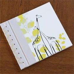 Baby's First Memories Book in Yellow Giraffe