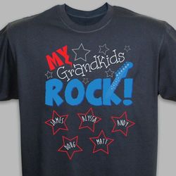 Personalized My Kids or Grandkids Rock T-Shirt