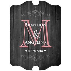 It Takes Two Personalized Wooden Sign