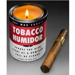 Tobacco Humidor Scented Candle in a Can