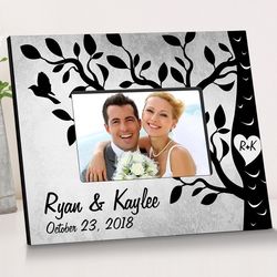 Personalized Etchings on the Tree Picture Frame