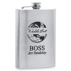Personalized World's Best Boss Stainless Steel Flask