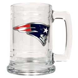 Personalized New England Patriots Glass Mug