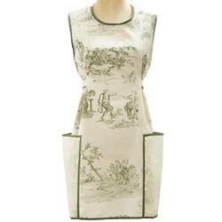 Sage French Toile Vintage-Inspired Apron