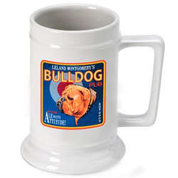 Personalized Bulldog Beer Stein