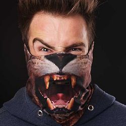 Printed Lion Ski Mask