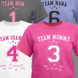 Personalized Team Mom T-Shirt