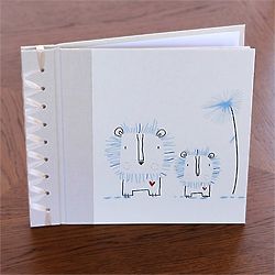 Blue Lion Baby's First Memory Book