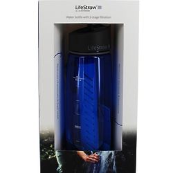 22 Ounce Blue Water Bottle with 2 Stage Filtration