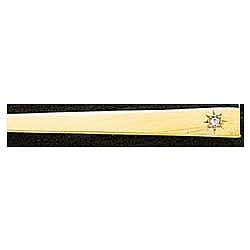 Solid 14k Gold and Diamond Toothpick