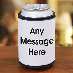 Block Message Can Wrap Koozie