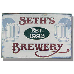 Personalized Vintage Brewery Sign