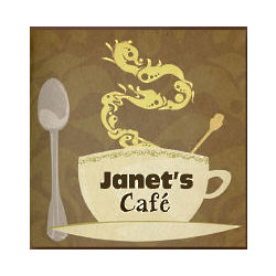 Personalized My Cafe Art Print