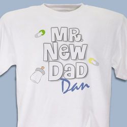Mr. New Dad Personalized T-Shirt