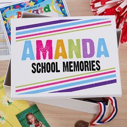 Kid's Personalized Memory Box with 2 Color Options