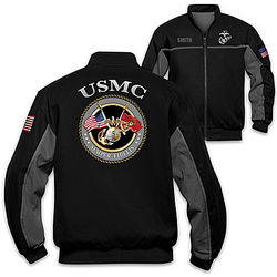 Personalized USMC Men's Bomber Jacket