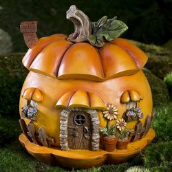 Miniature Fairy Pumpkin House Garden Decoration