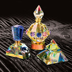 Crystal Perfume Bottle in Cobalt