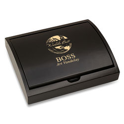 Personalized World's Best Boss Pen and Card Case