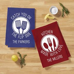 Personalized Chef Expressions Kitchen Towel Set